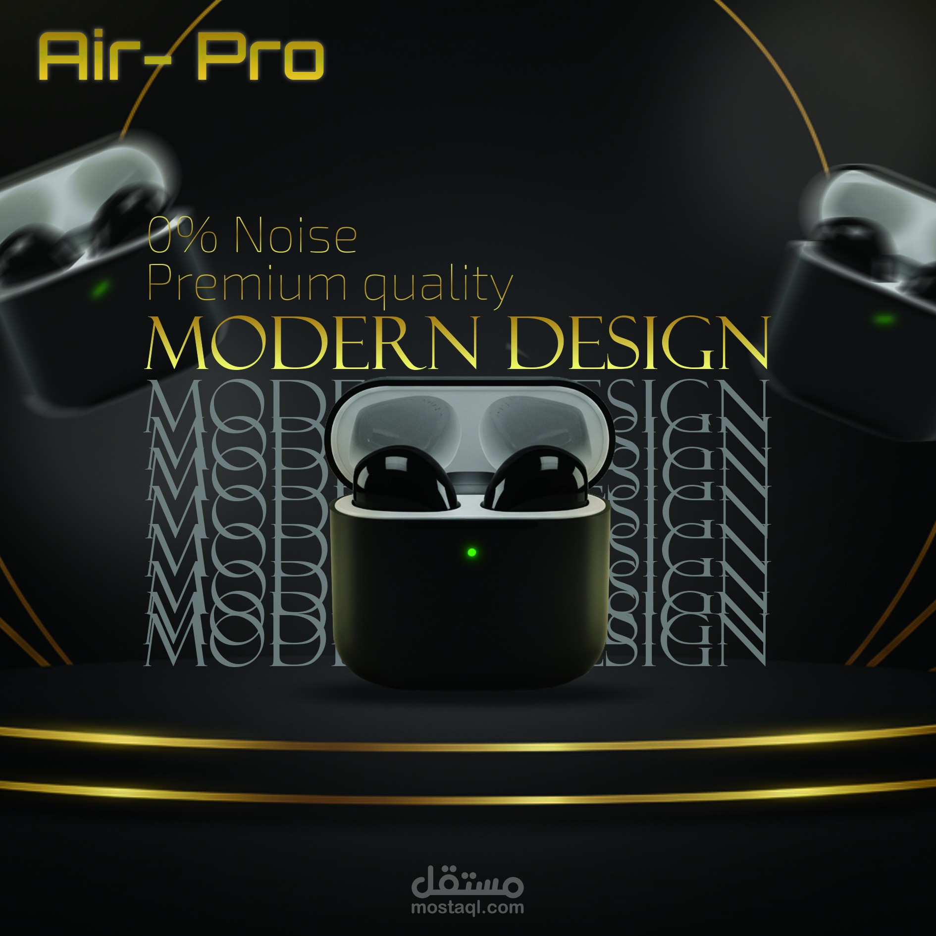 Social media ad design for Air-pods