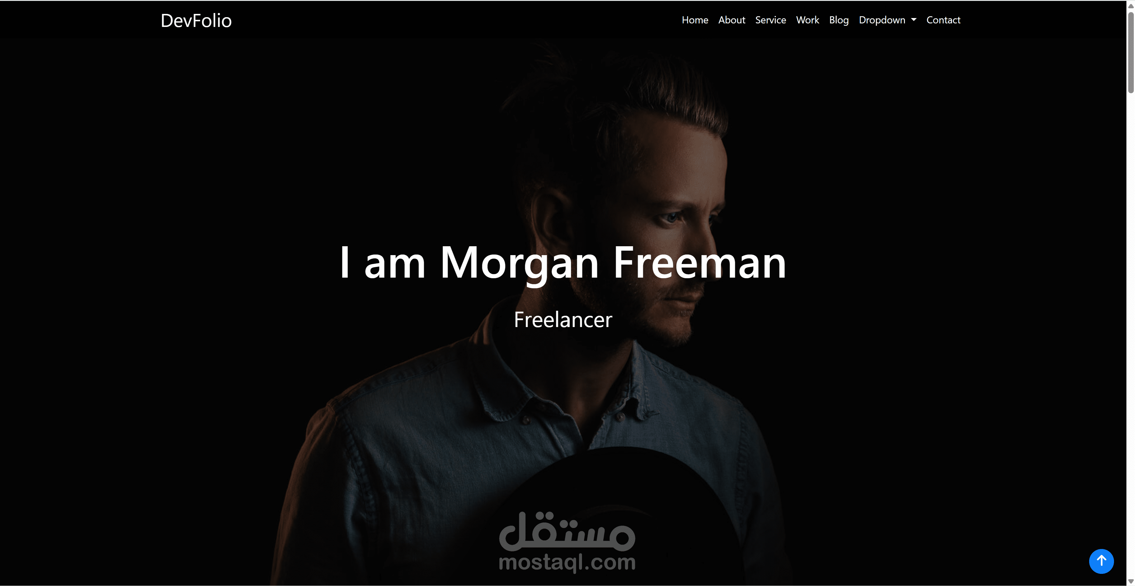 devfolio landing page