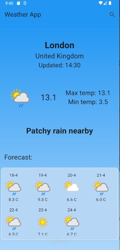 Weather App - Flutter