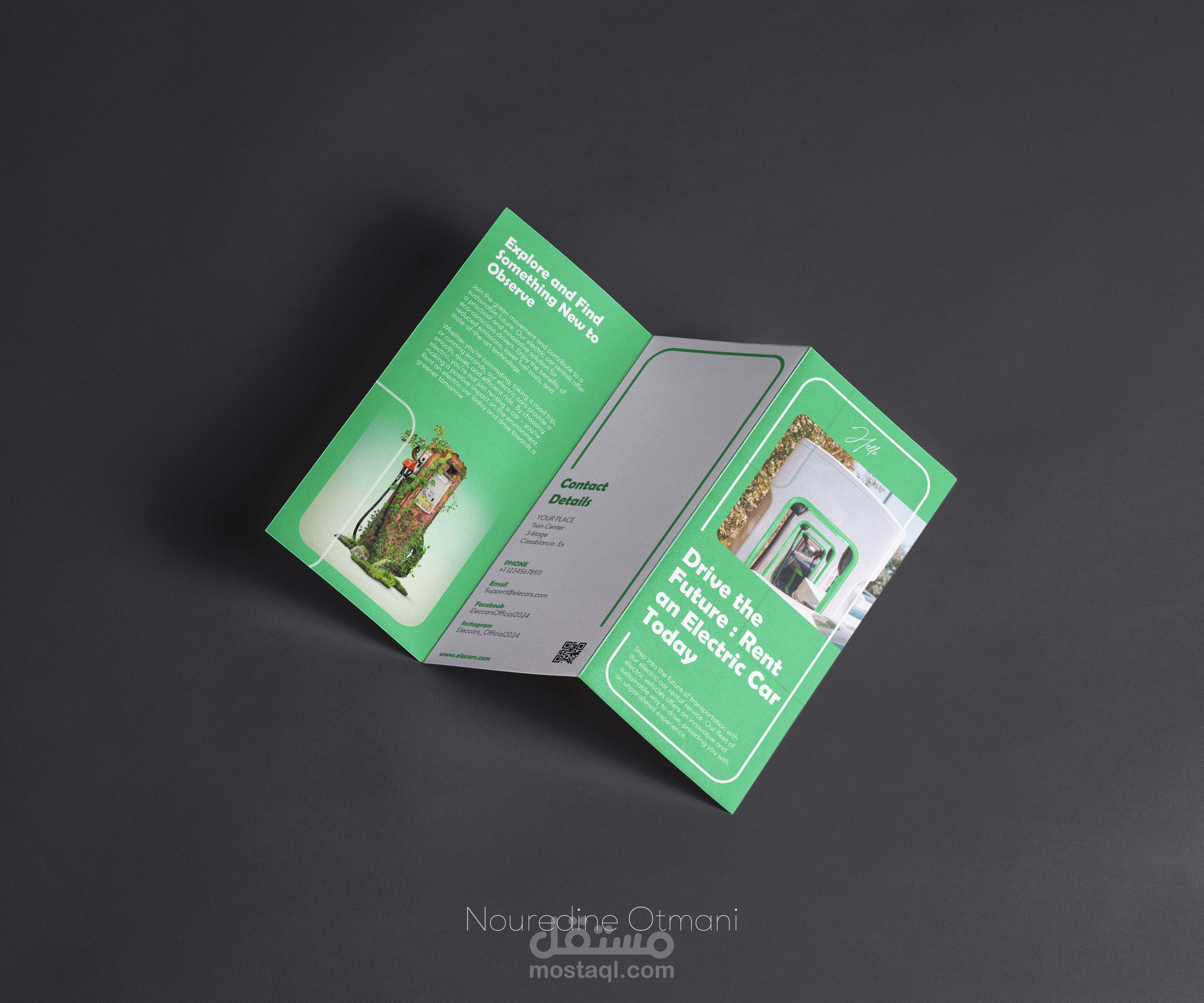 Eco-Drive: Electric Car Rental Brochure Design