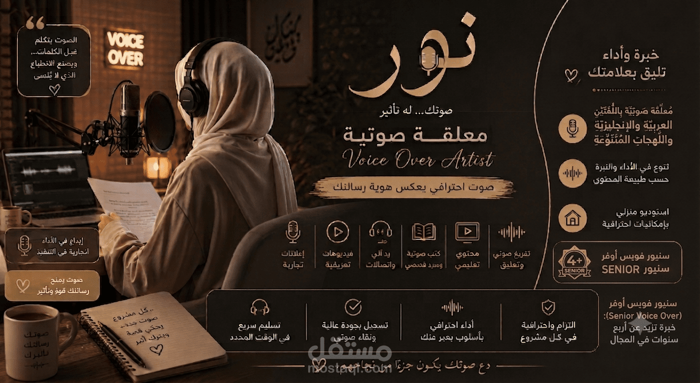 VO باللهجات القطرية / الكويتية / الليبية