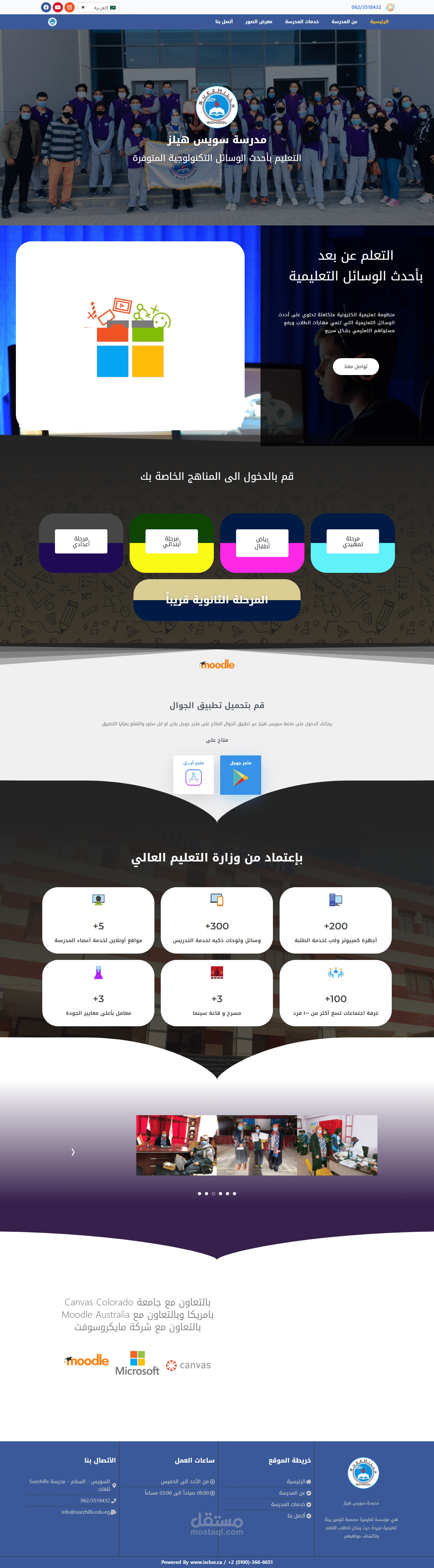 موقع مدرسة سويس هيلز الخاصة