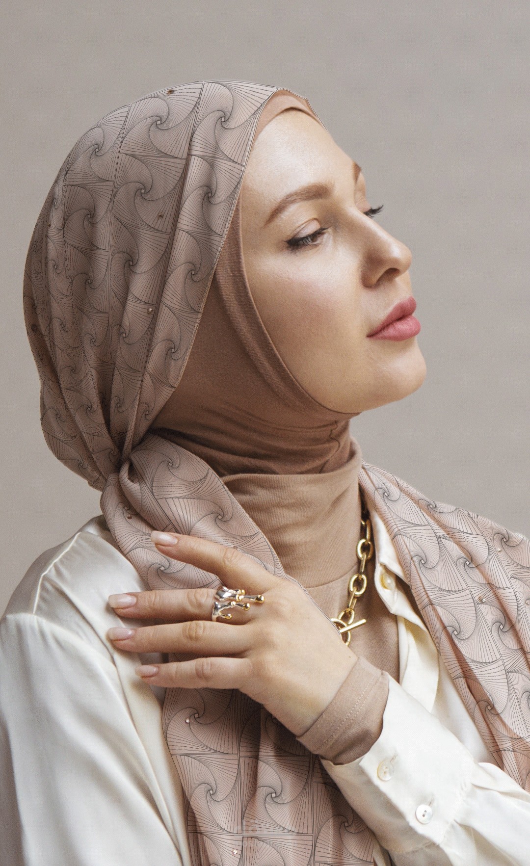 تطبيق الأنماط على الحجاب