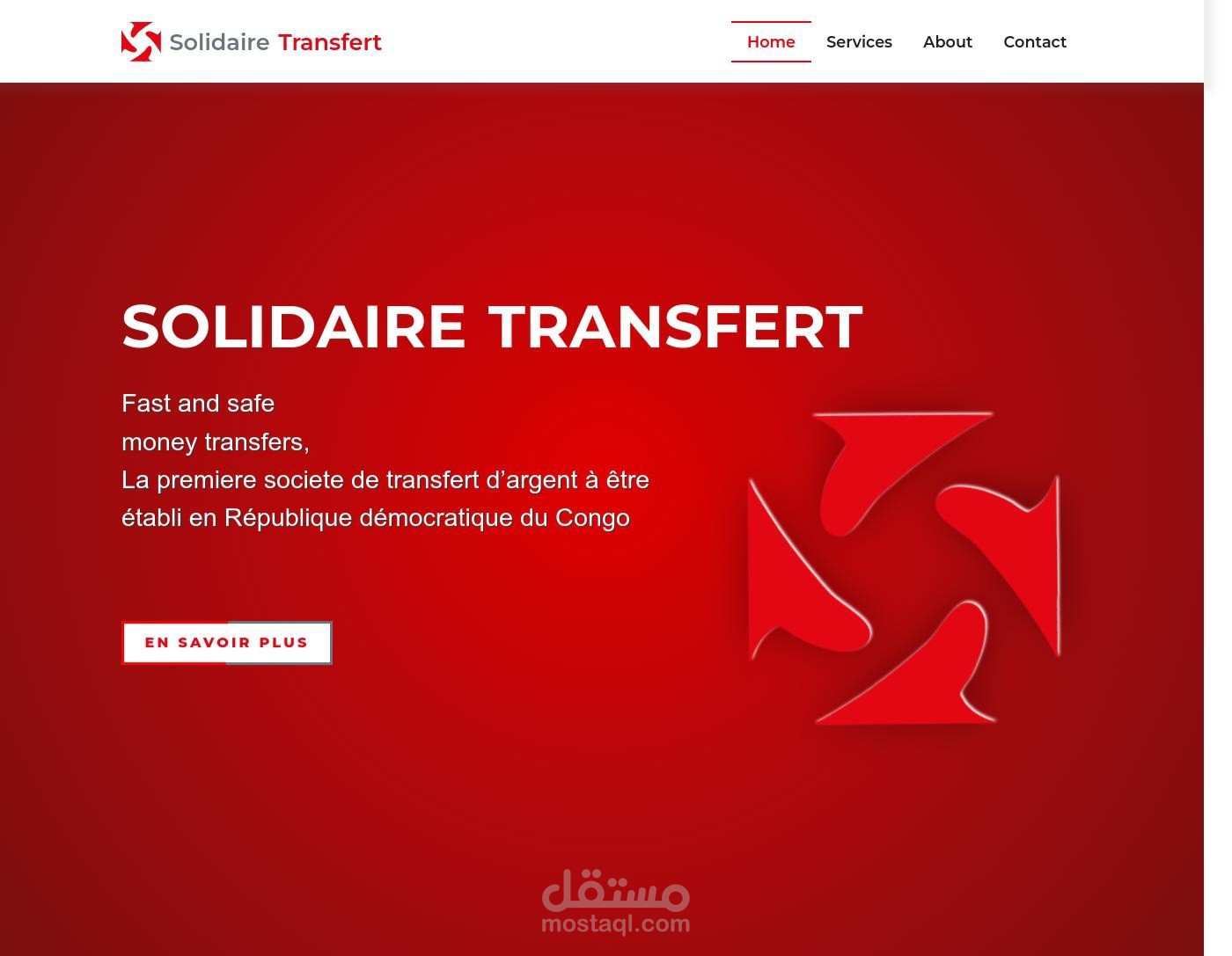 موقع لشركة تحويل أموال