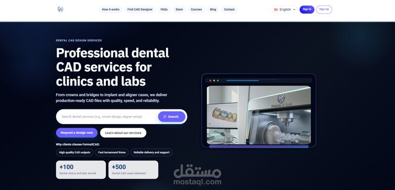 FormaXCAD - Dental CAD Services Platform & Store