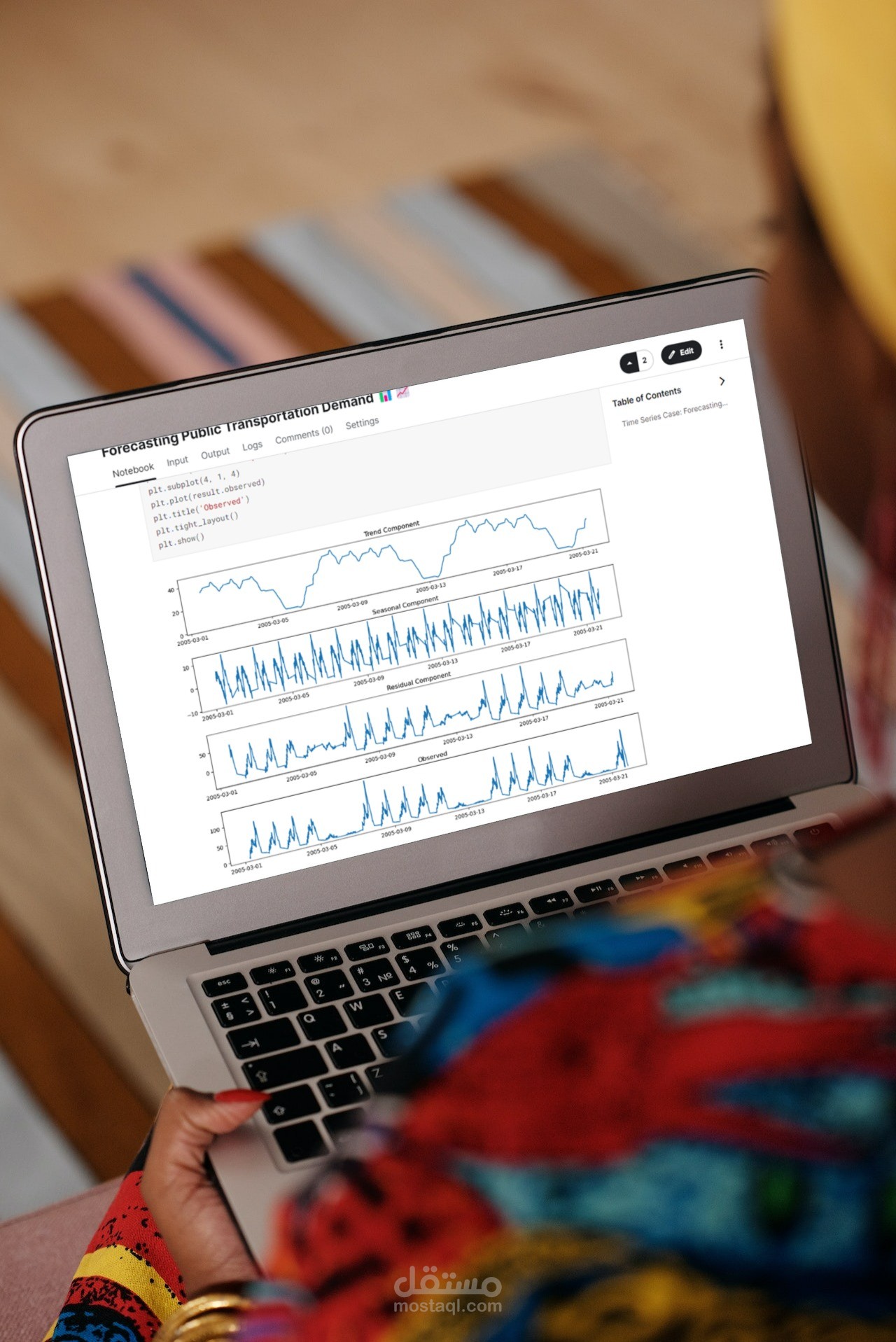 التنبؤ بالطلب على المواصلات باستخدام السلاسل الزمنية (Time Series)