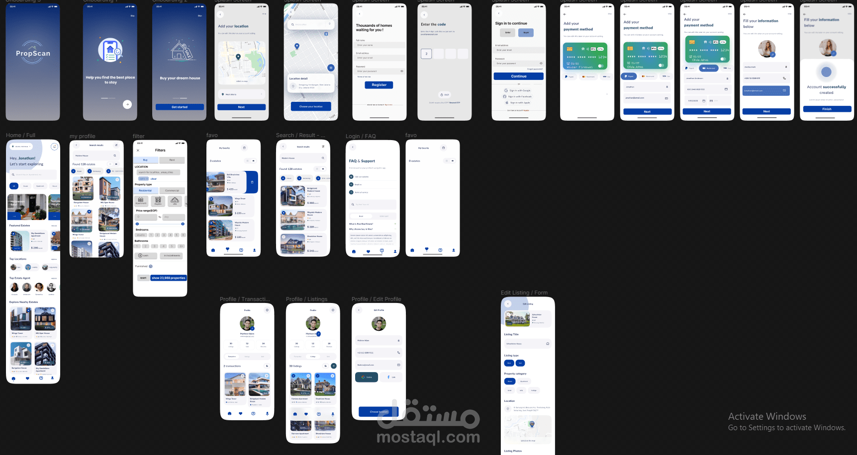 مشروع برنامج عقارات