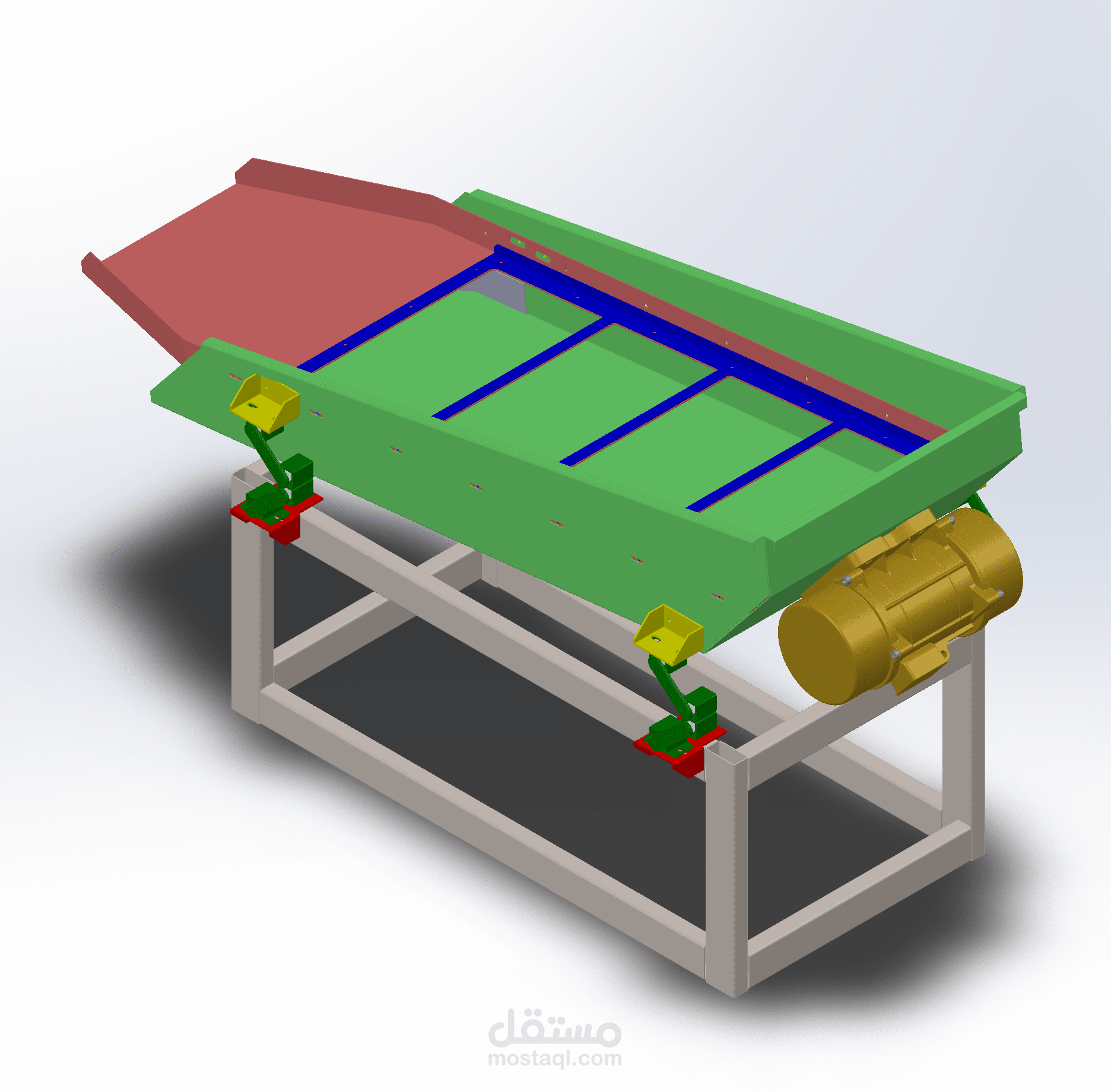 Linear vibrating screen feeder