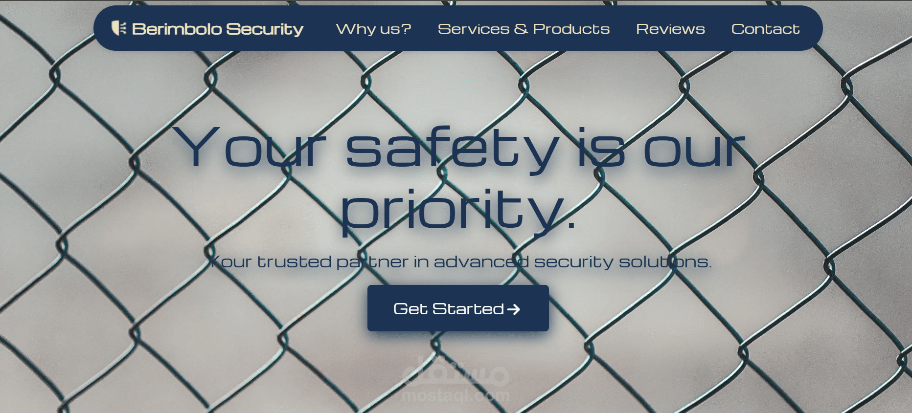 Security Company Landing Page