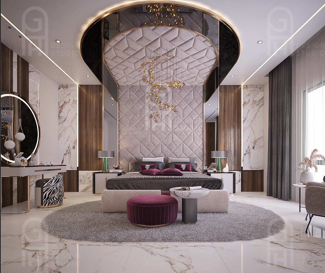تصميم غرفة نوم ماستر بمدينة دبى