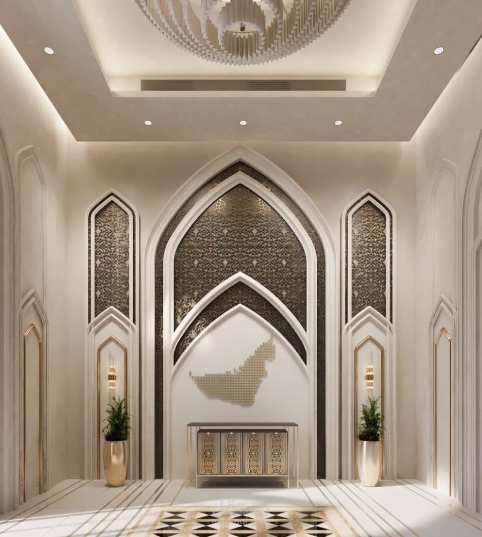 تصميم مدخل فيلا كلاسيكي