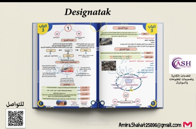 كتابة وتنسيق كتب مدرسية