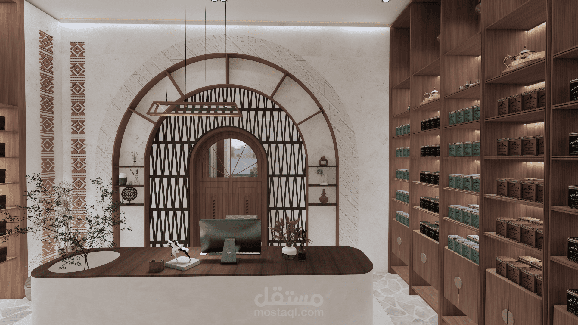 تصميم متجر على الطراز النجدي