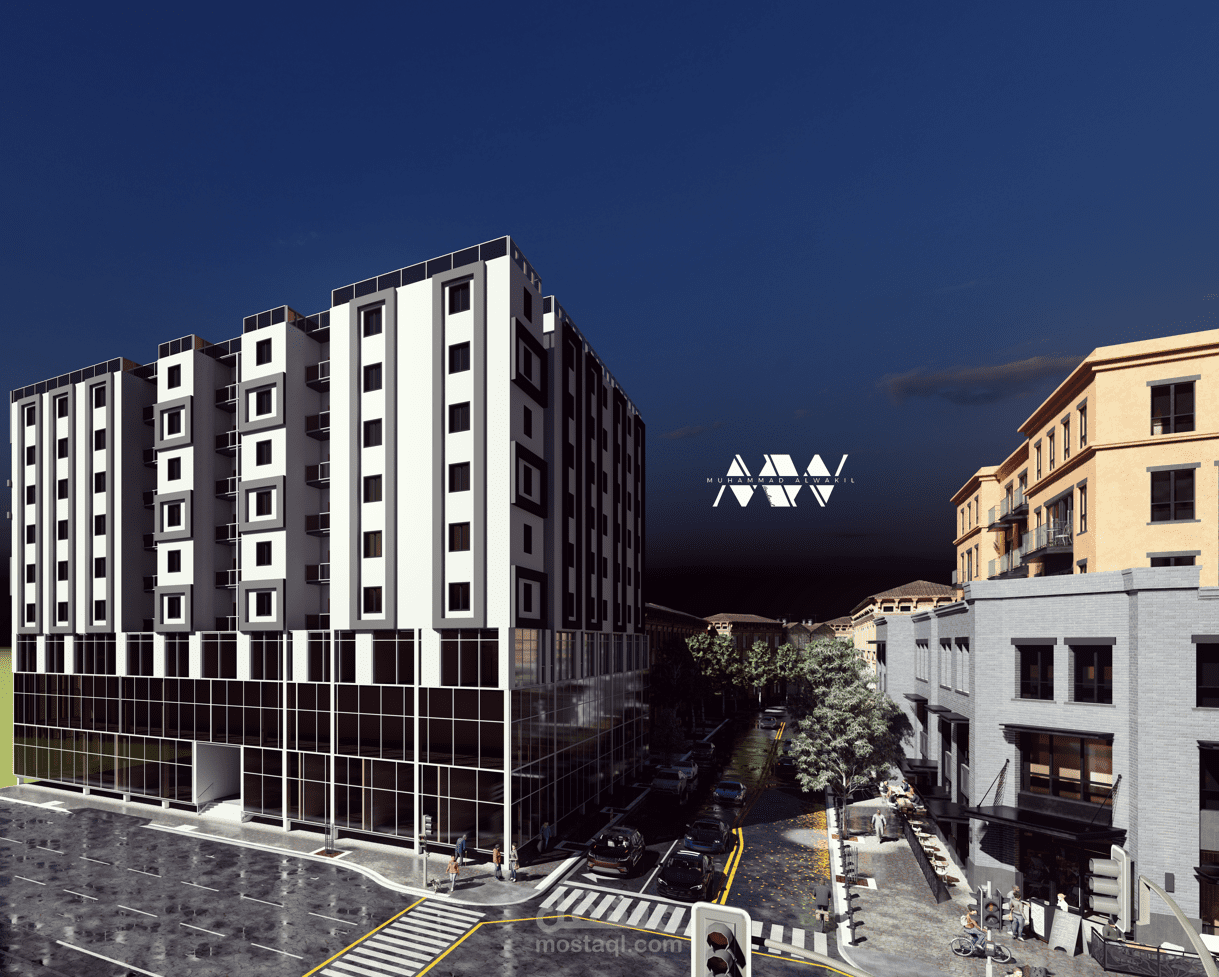 مشروع برج تجاري سكني اداري