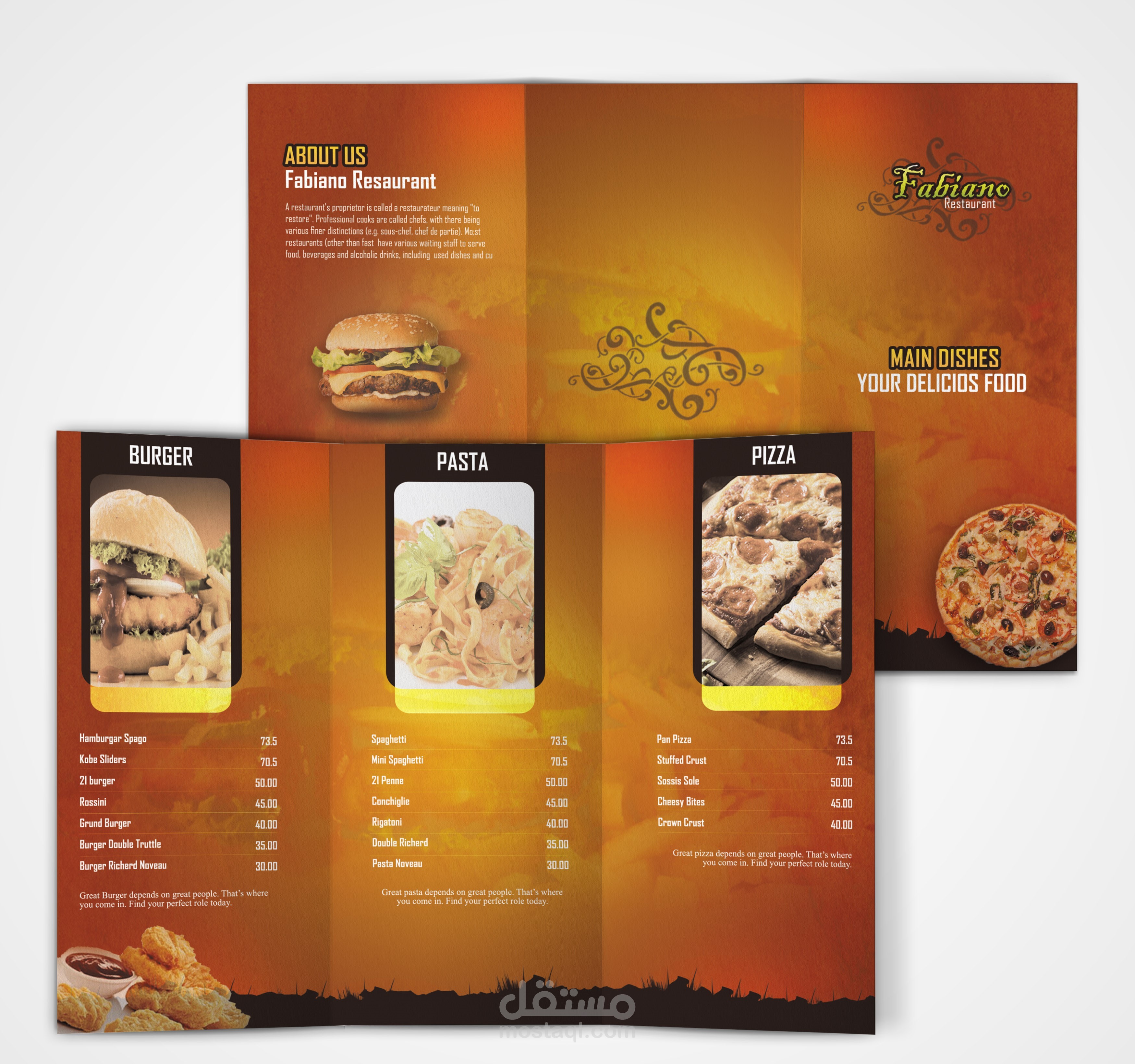 Restaurant Menu
