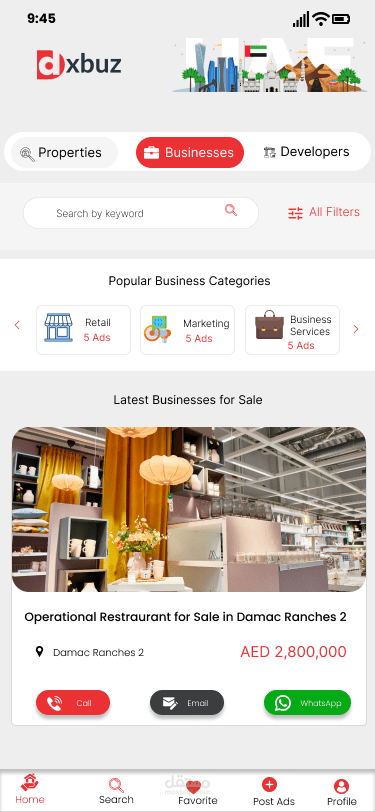 تطبيق Dxb لشركة sleek