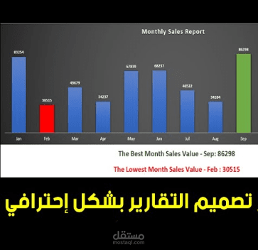 اعداد التقارير والرسوم البيانيه ببرنامج الاكسل