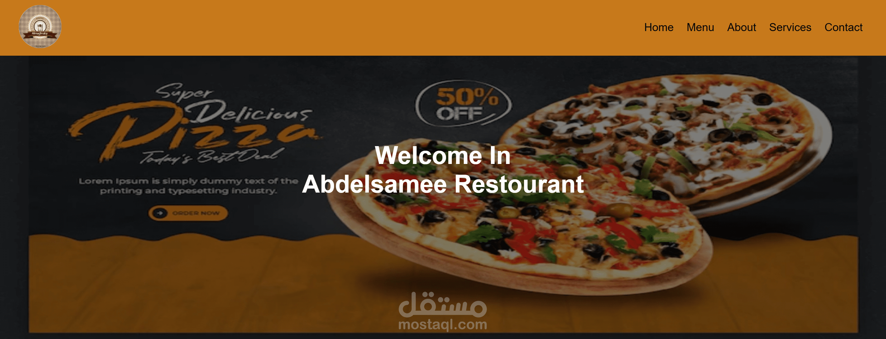 مطعم بيتزا