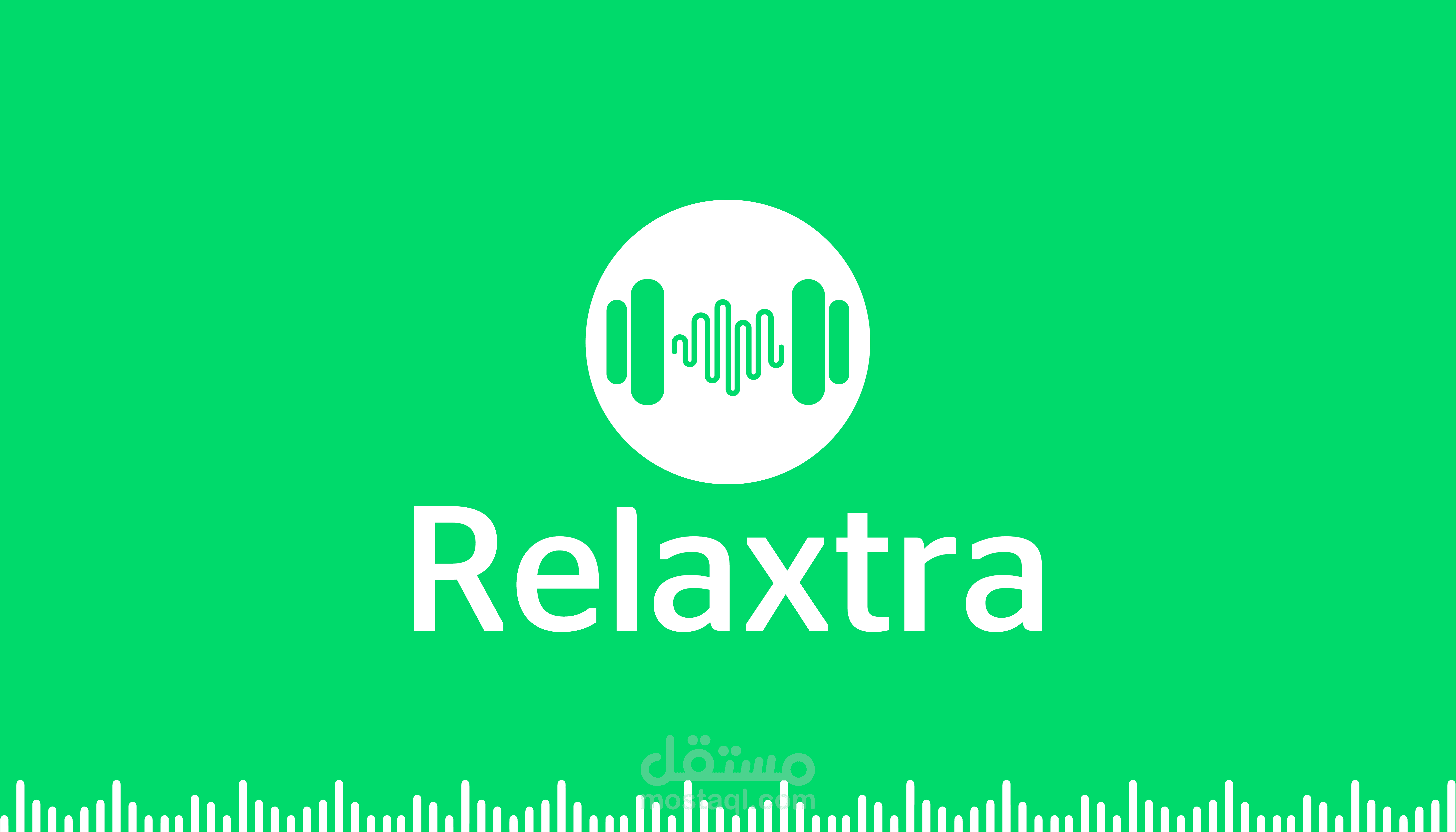 تصميم شعار لتطبيق Relaxtra