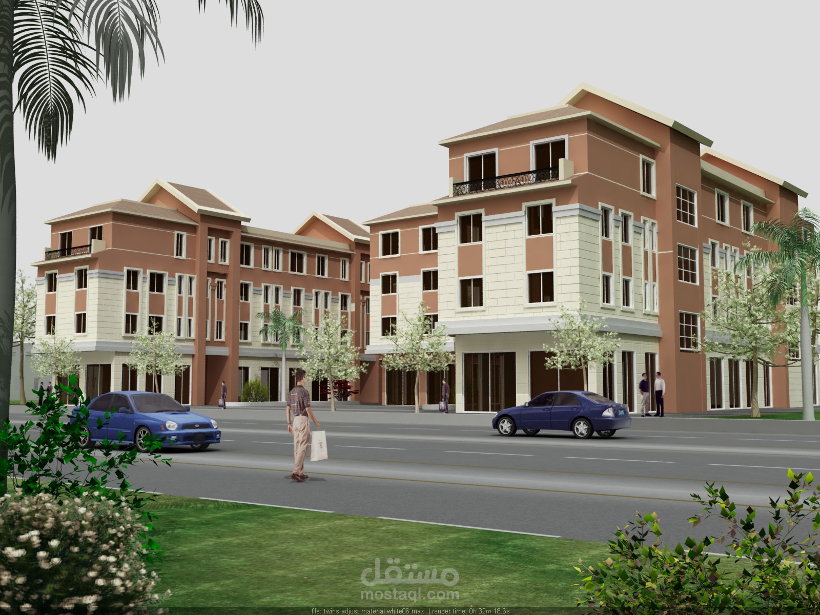 تصميم وتنفيذ مول تجاري اداري بالتجمع الخامس - القاهرة