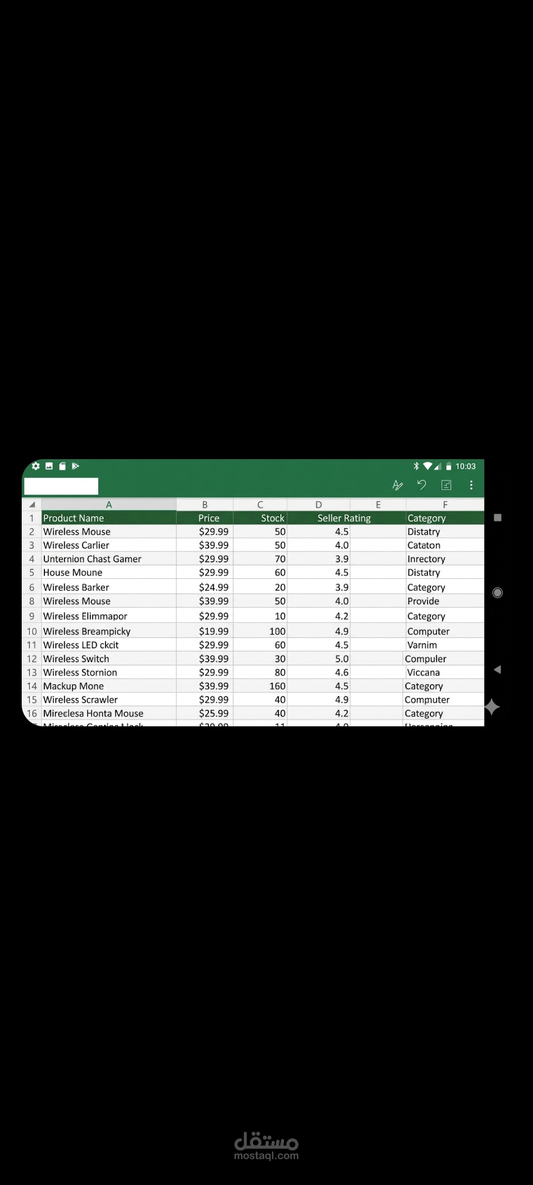 سكربت Python لاستخراج بيانات المنتجات من المتاجر الإلكترونية وحفظها في Excel.