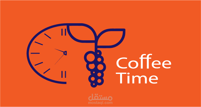 عمل هوية بصريه لمتجر قهوة