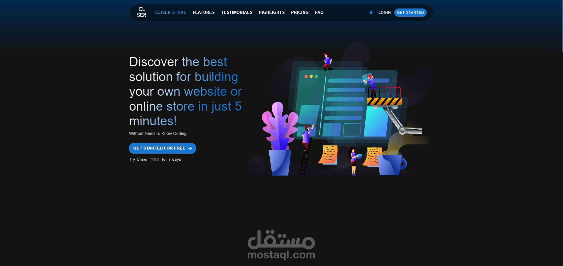 CLISER - Customizable Website Builder
