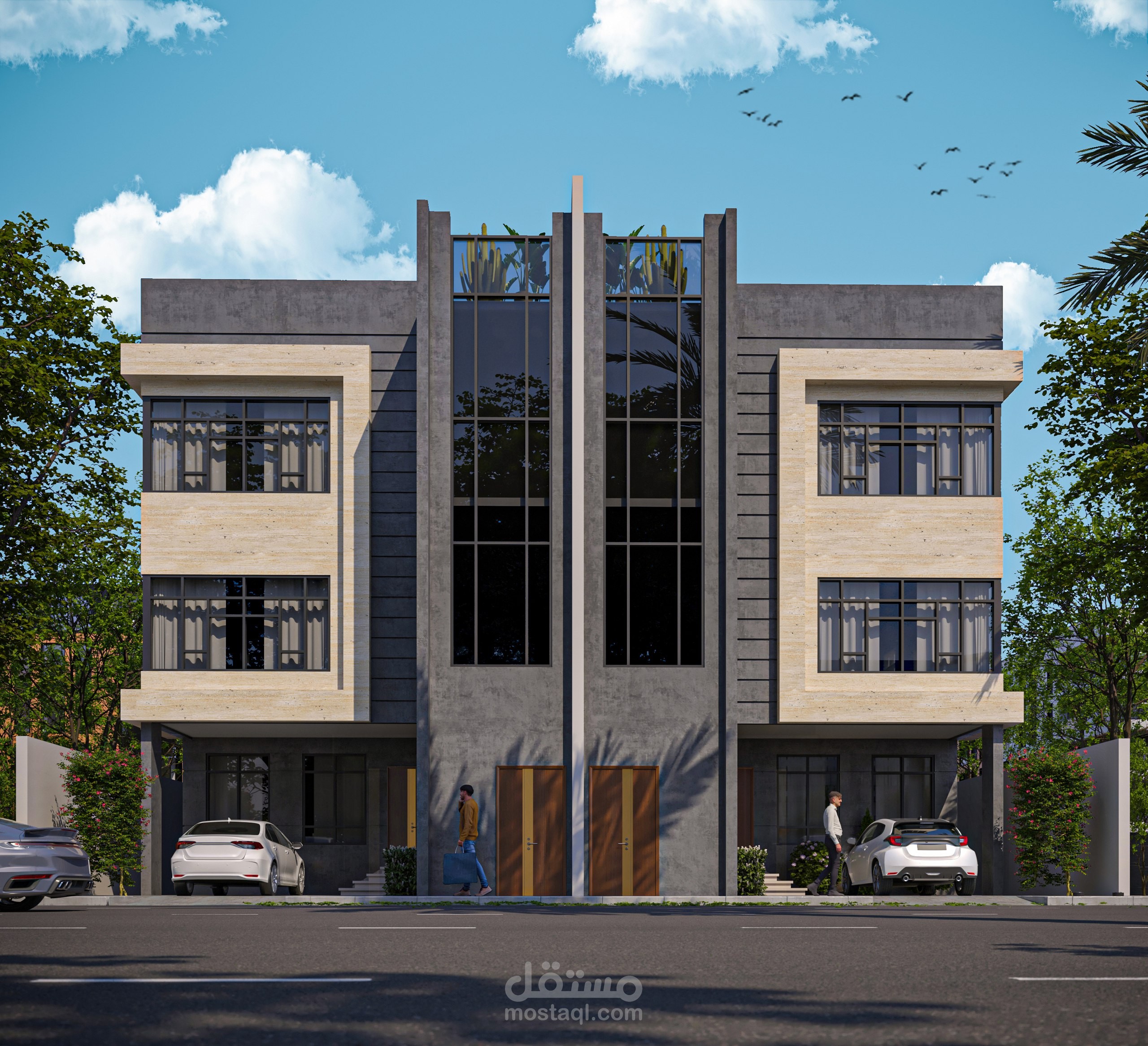 MODERN TWIN VILLA IN SAUDI ARABIA