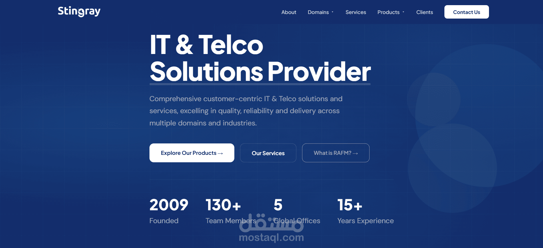 موقع تعريفي لشركة (Corporate Website)