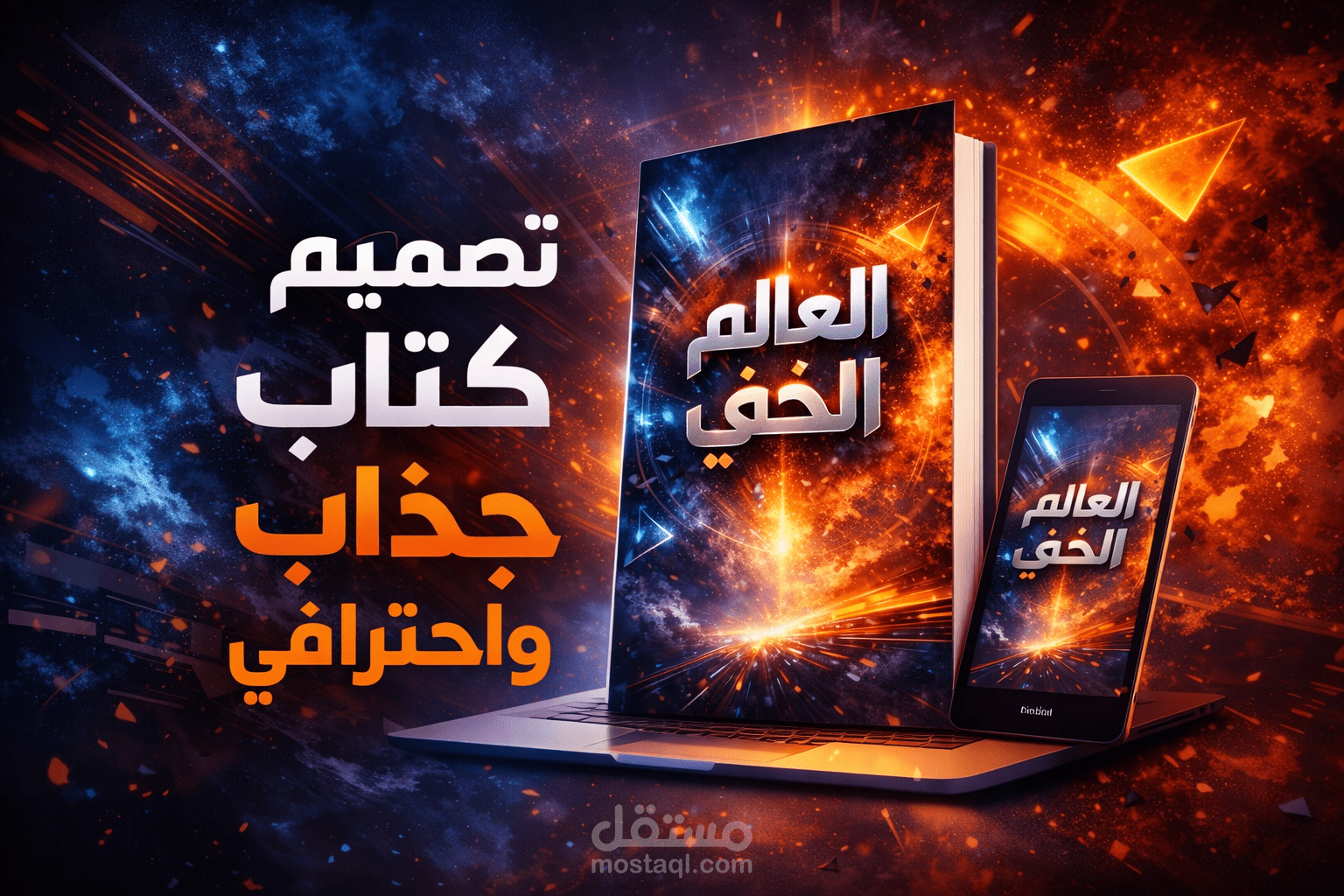 تصميم غلاف كتاب جذاب واحترافي