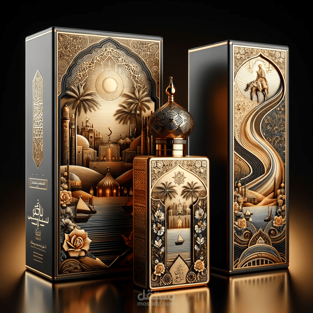 تصميم مميز لعطر  "سحر الليل العربي"