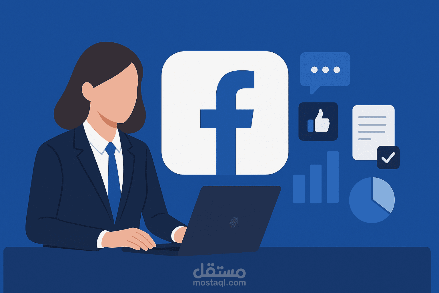 ادارة محترفة لحسابات فيسبوك