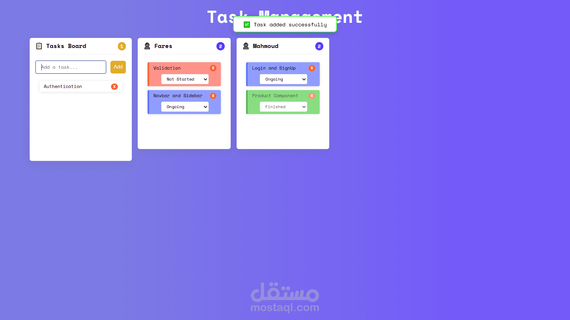 نظام إدارة المهام (Task Management System)