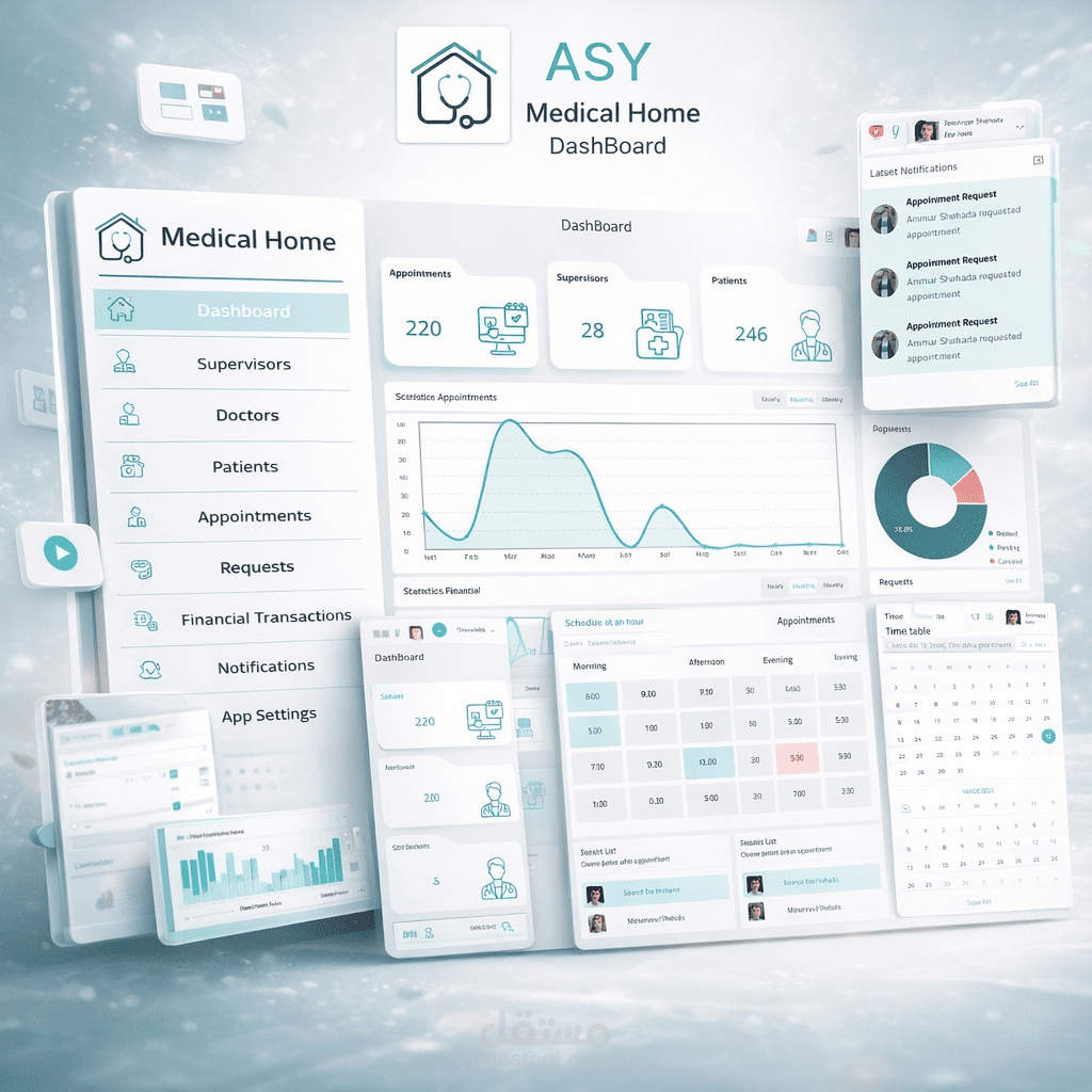 ASY Medical DashBoard | نظام للعيادة الطبية