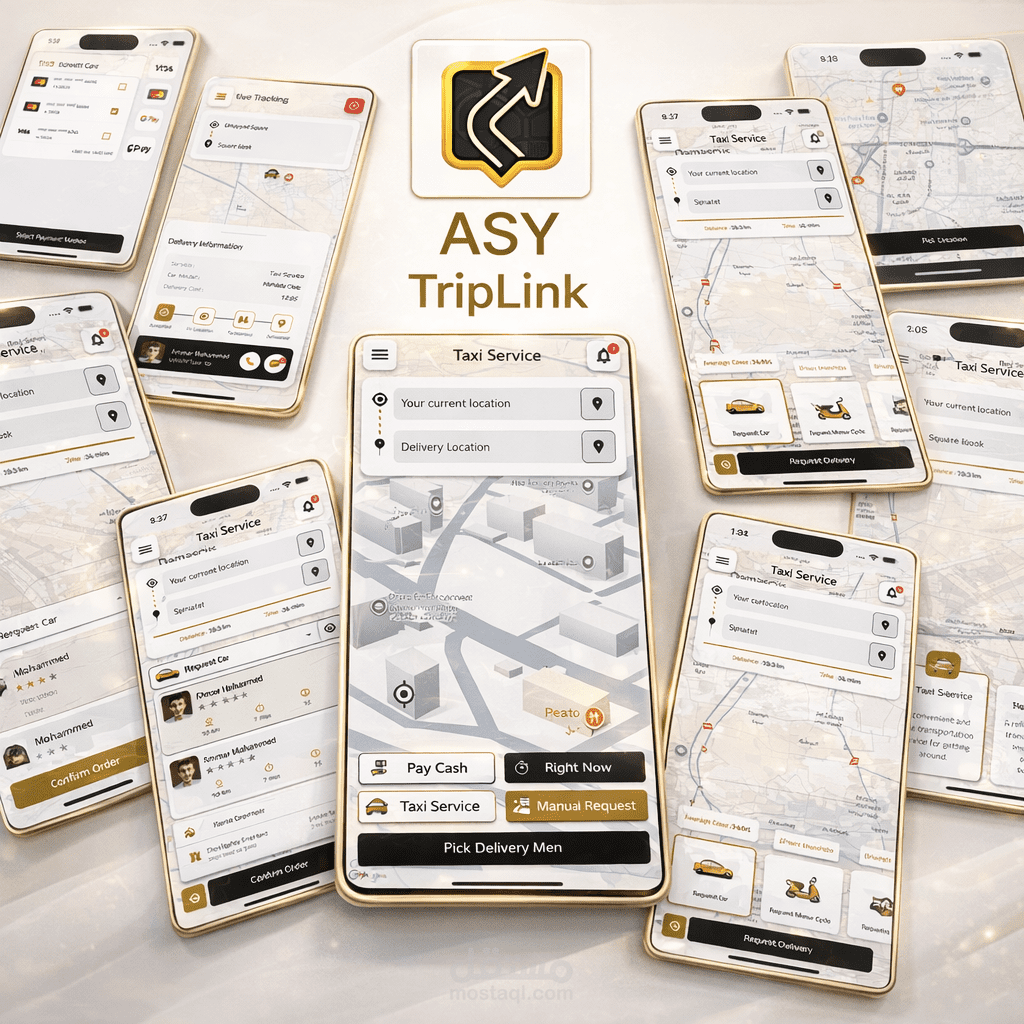 ASY Triplink User App | تطبيق تكسي للمستخدم