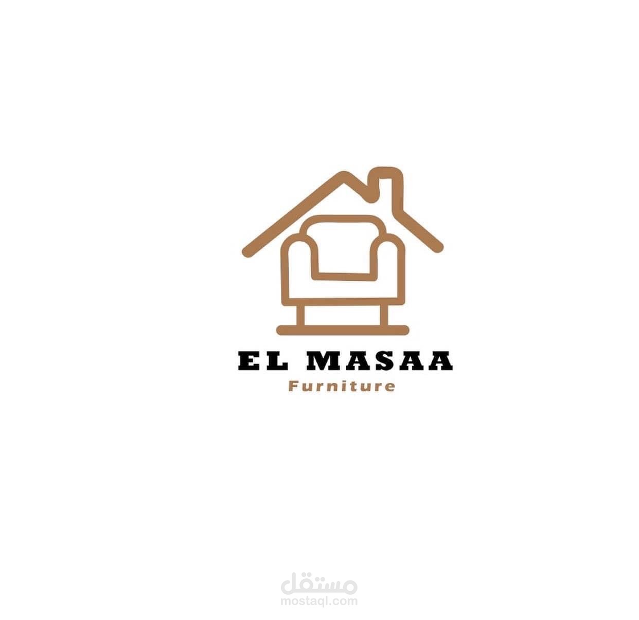 تصميم لوجو وهويه بصريه لشركه اثاث