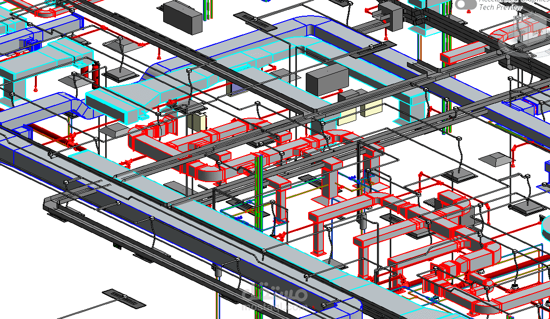 مشروع MEP (HVAC-FF-WS-DR-EL)