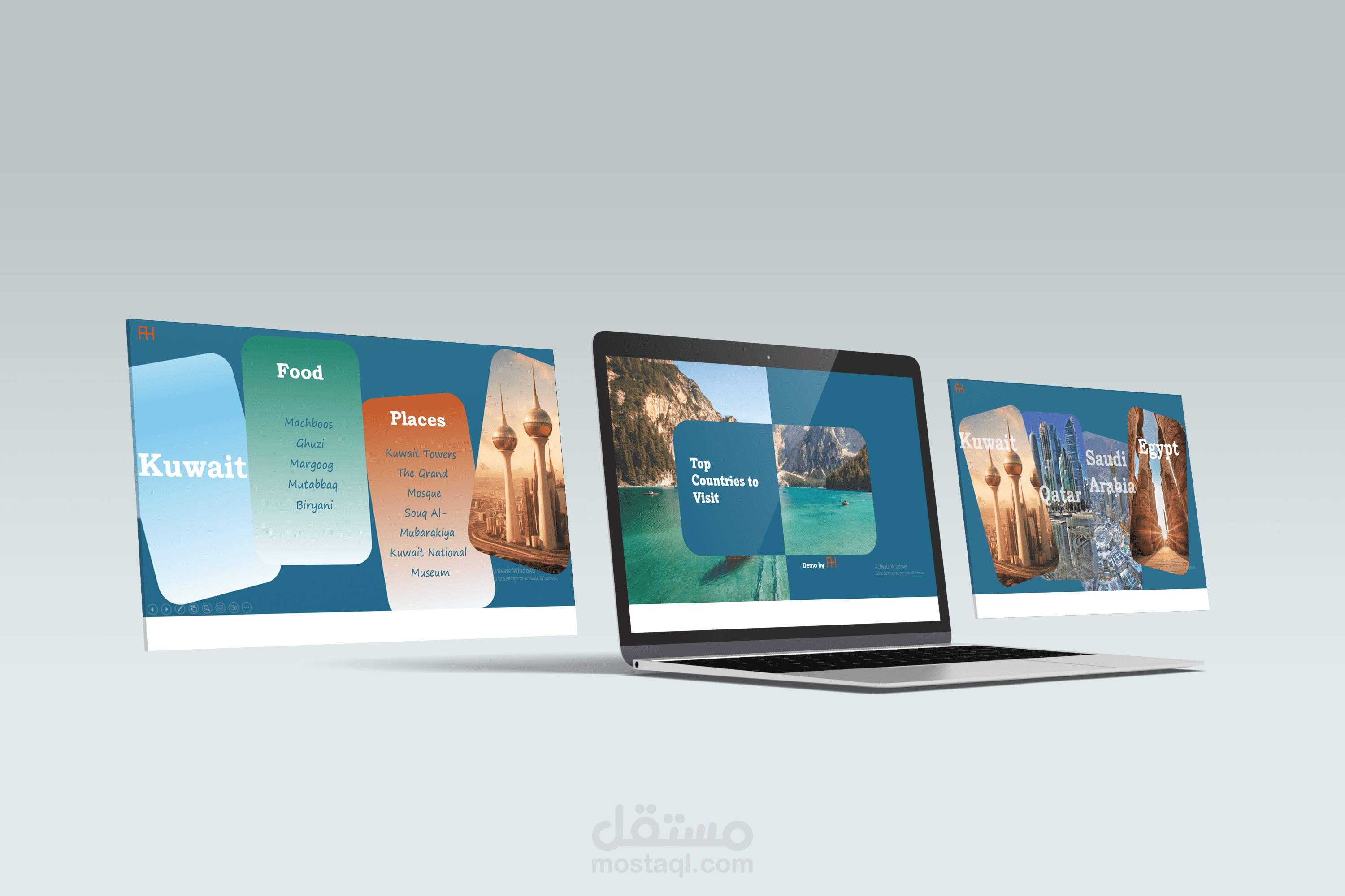 ديمو عن السياحة بتصميم عصري