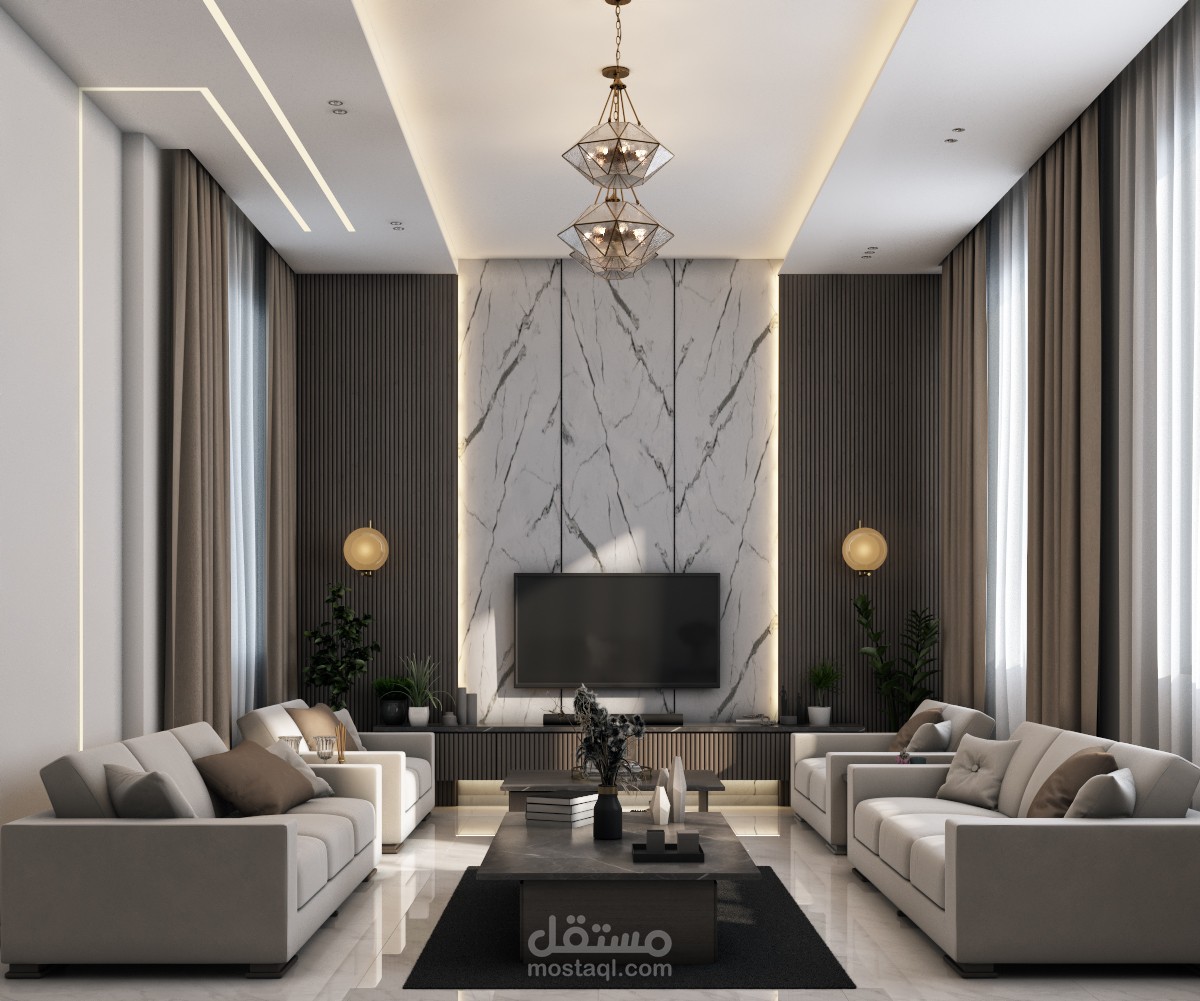 تصميم غرفة معيشة