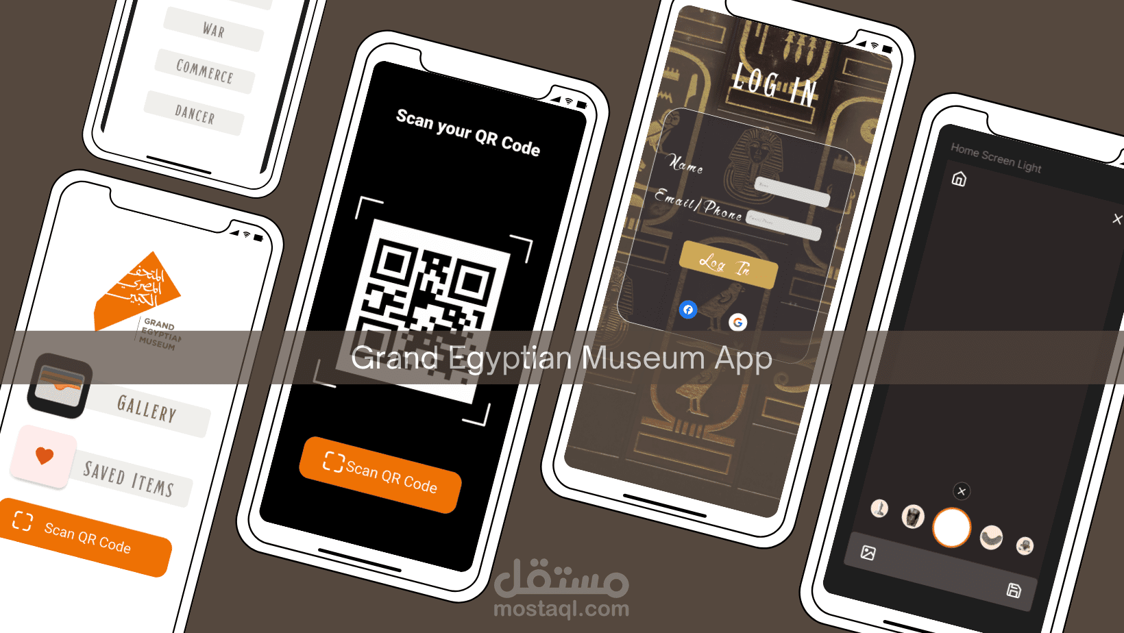 TimelessEG Figma UI/UX Design - تصميم واجهات تطبيق موبايل