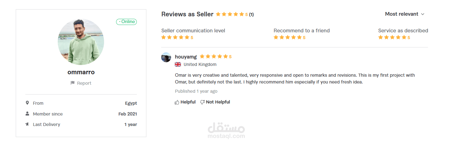 حسابي على موقع كنت قد عملت به من قبل