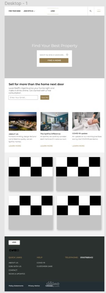 Web design for a real estate
