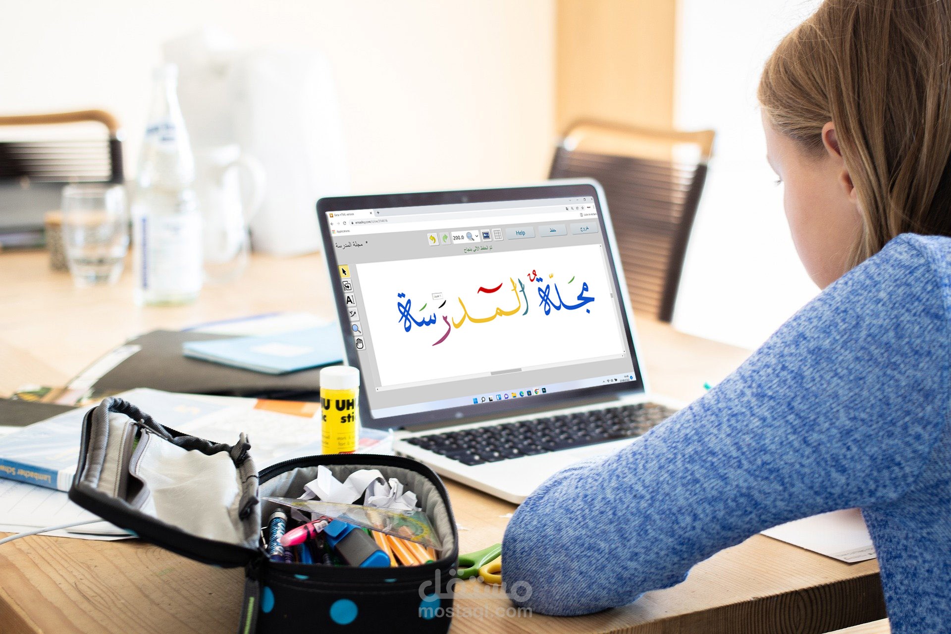 مثال عن تحرير مقال بالعربية مع تصميم صور إيضاحية