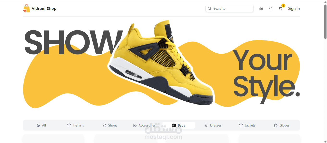 E-commerce website
