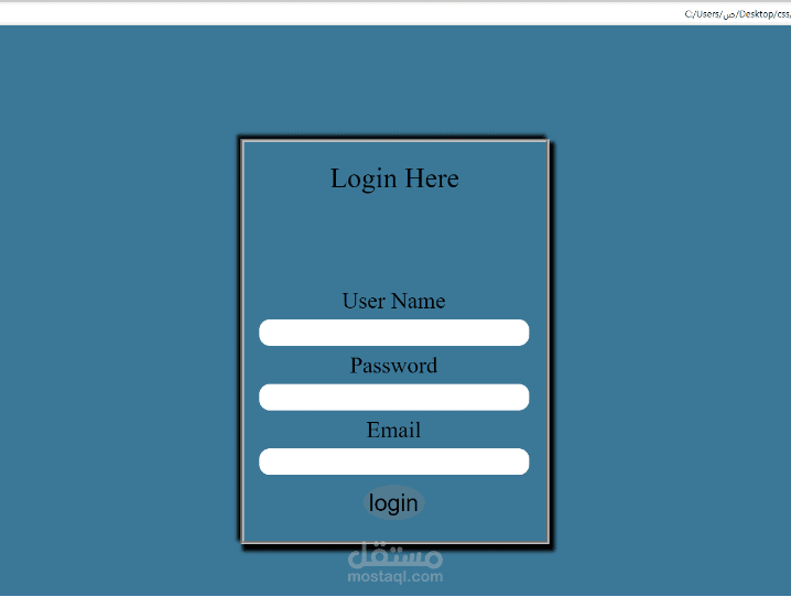 تصميم واجهه مستخدم