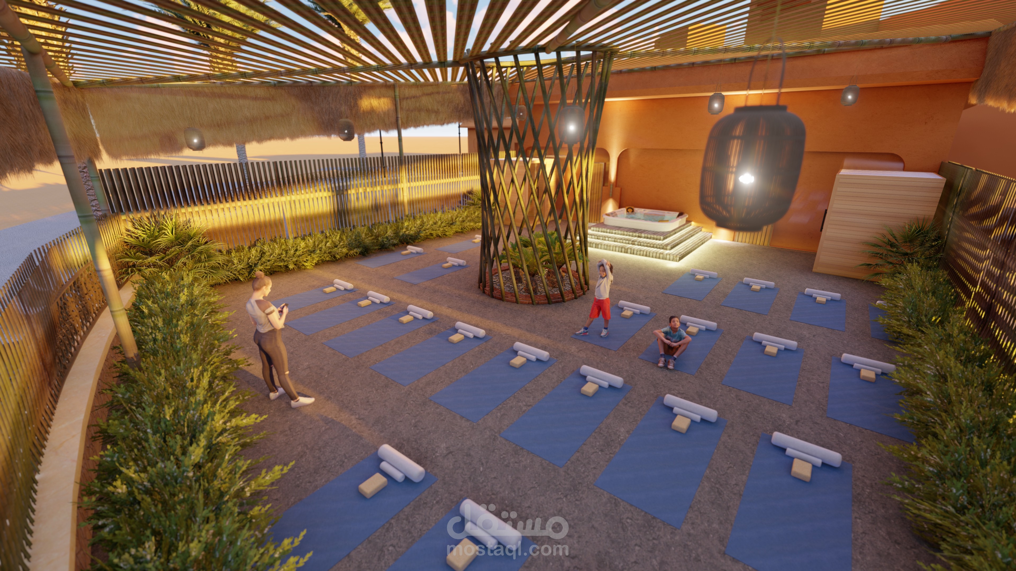 تصميم نادي صحي spa and Yoga