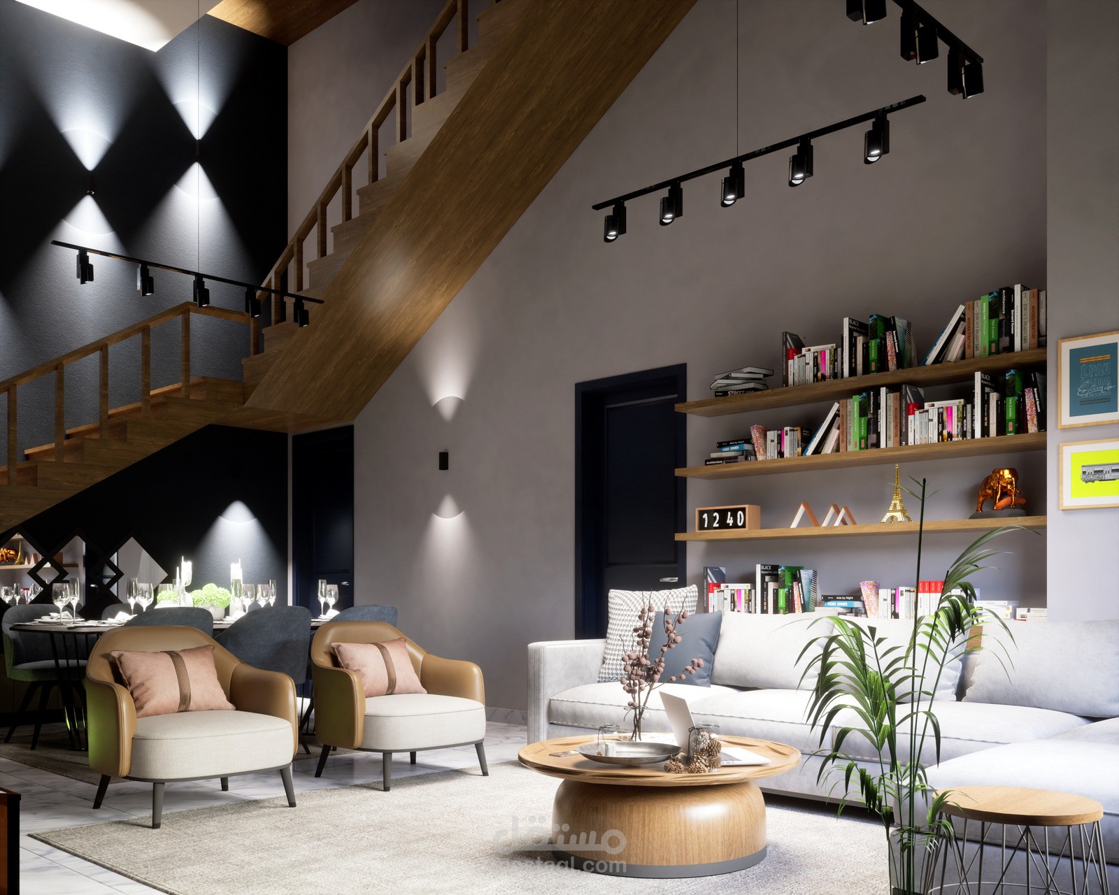 تصميم داخلي (انتريور) لفيلا - الكويت