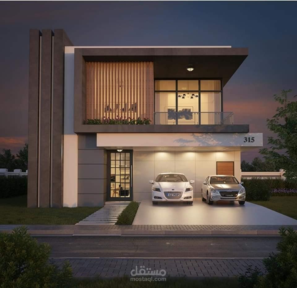 تصميم خارجي لفيلا