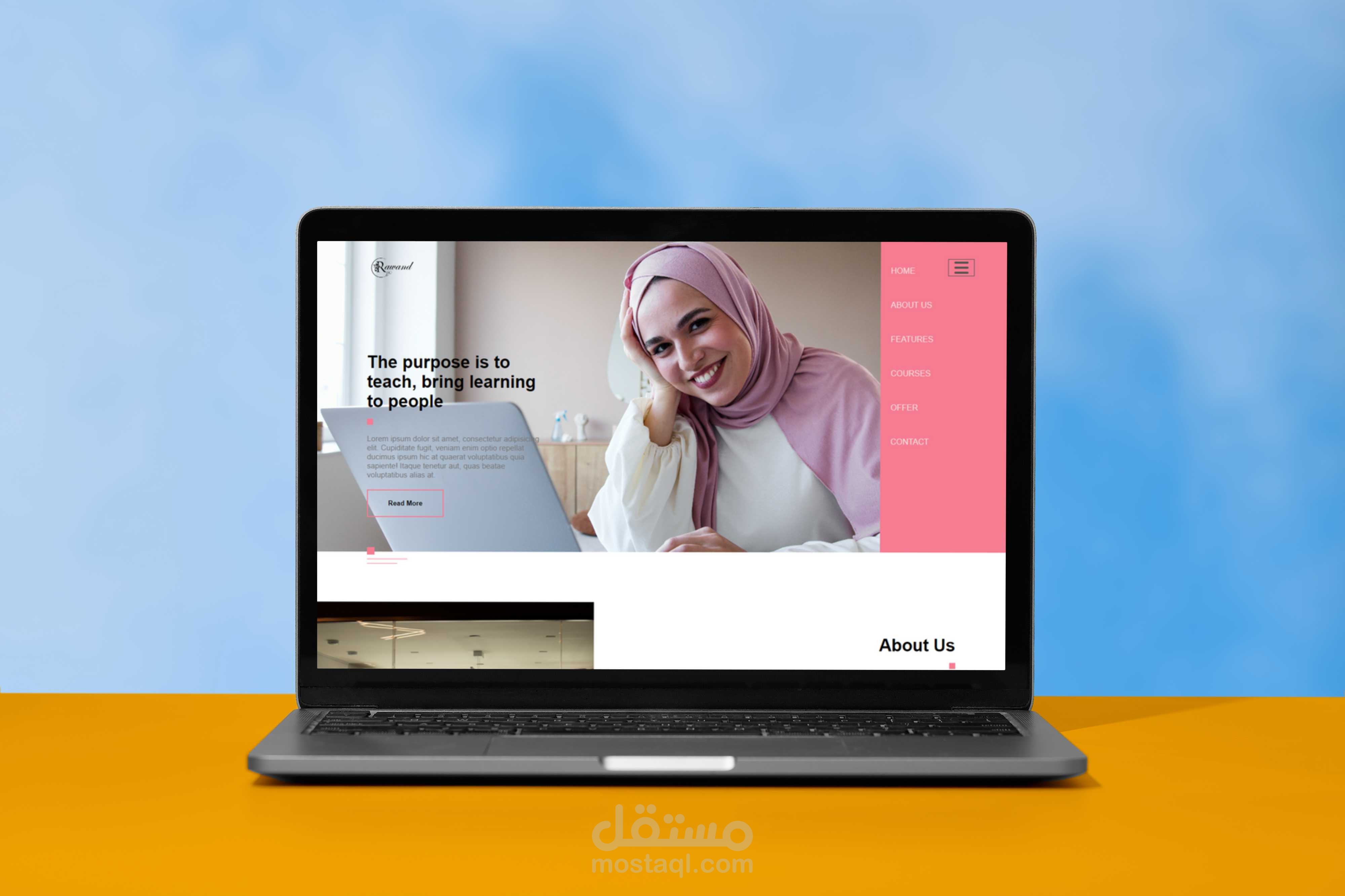 تصميم موقع الكتروني لمؤسسة