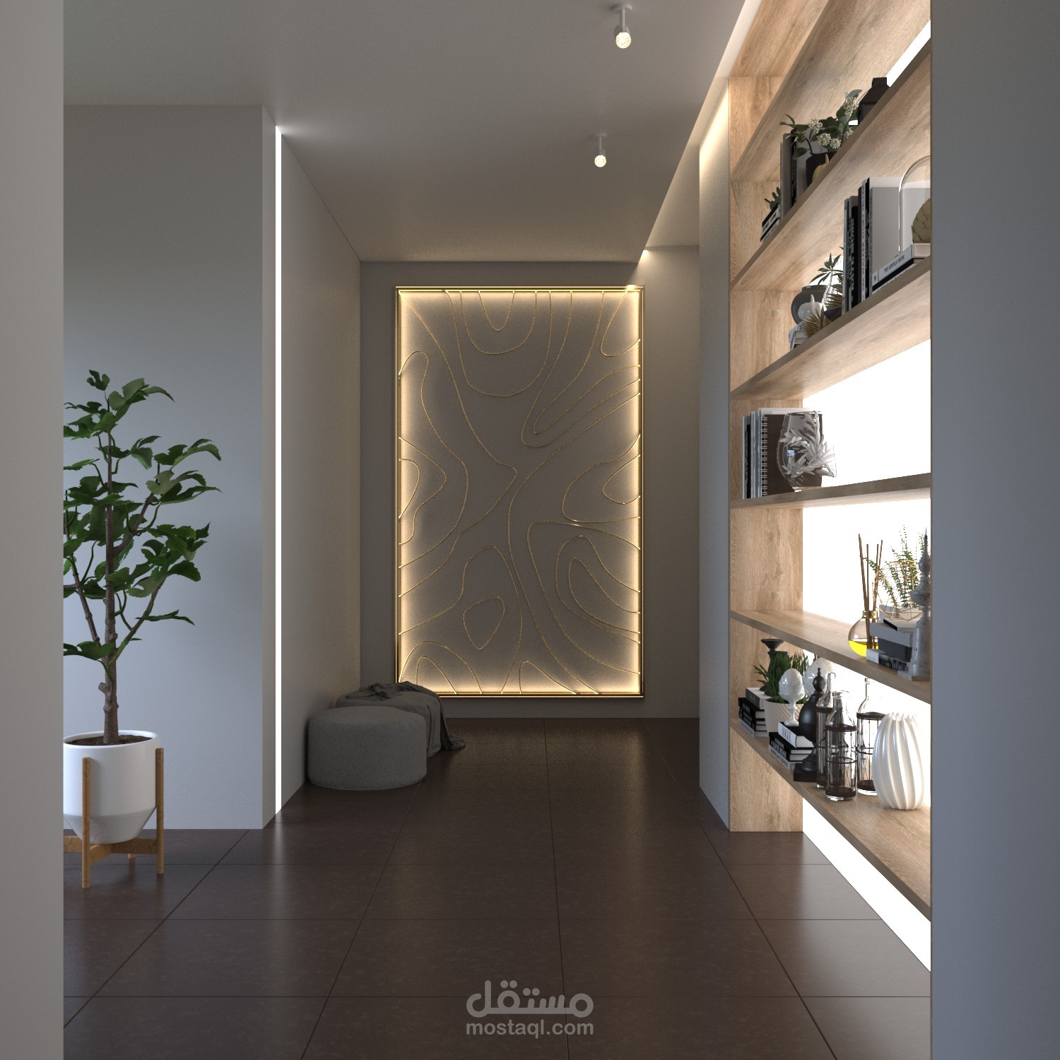 تصميم ديكور ممر لمنزل